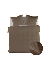 Dekbedovertrek Suite Zermatt Plaza Taupe - 100% Katoen-Twill