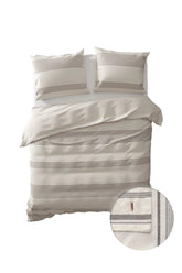 Dekbedovertrek Koppos Off-white Grey - 100% Katoen-Perkal