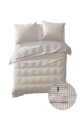 Dekbedovertrek Moselle Off-white Grey - 100% Katoen-Perkal
