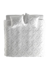 Dekbedovertrek Mion White - Front: 100% Polyester | Back: 100% Cotton