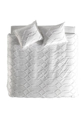 Dekbedovertrek Mindel White - Front: 100% Polyester | Back: 100% Cotton