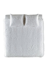 Dekbedovertrek Jewel Brilliant White - 100% Katoen, Voorzijde: Jacquard / Achterzijde: Perkal