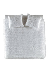 Dekbedovertrek Jewel Bone White - 100% Katoen, Voorzijde: Jacquard / Achterzijde: Perkal