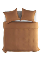 Dekbedovertrek Percale Cognac Brown - 100% Katoen-Perkal