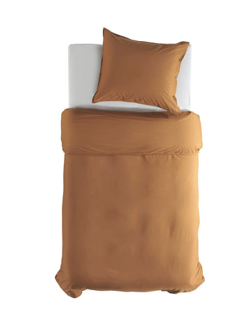 Dekbedovertrek Percale Cognac Brown - 100% Katoen-Perkal