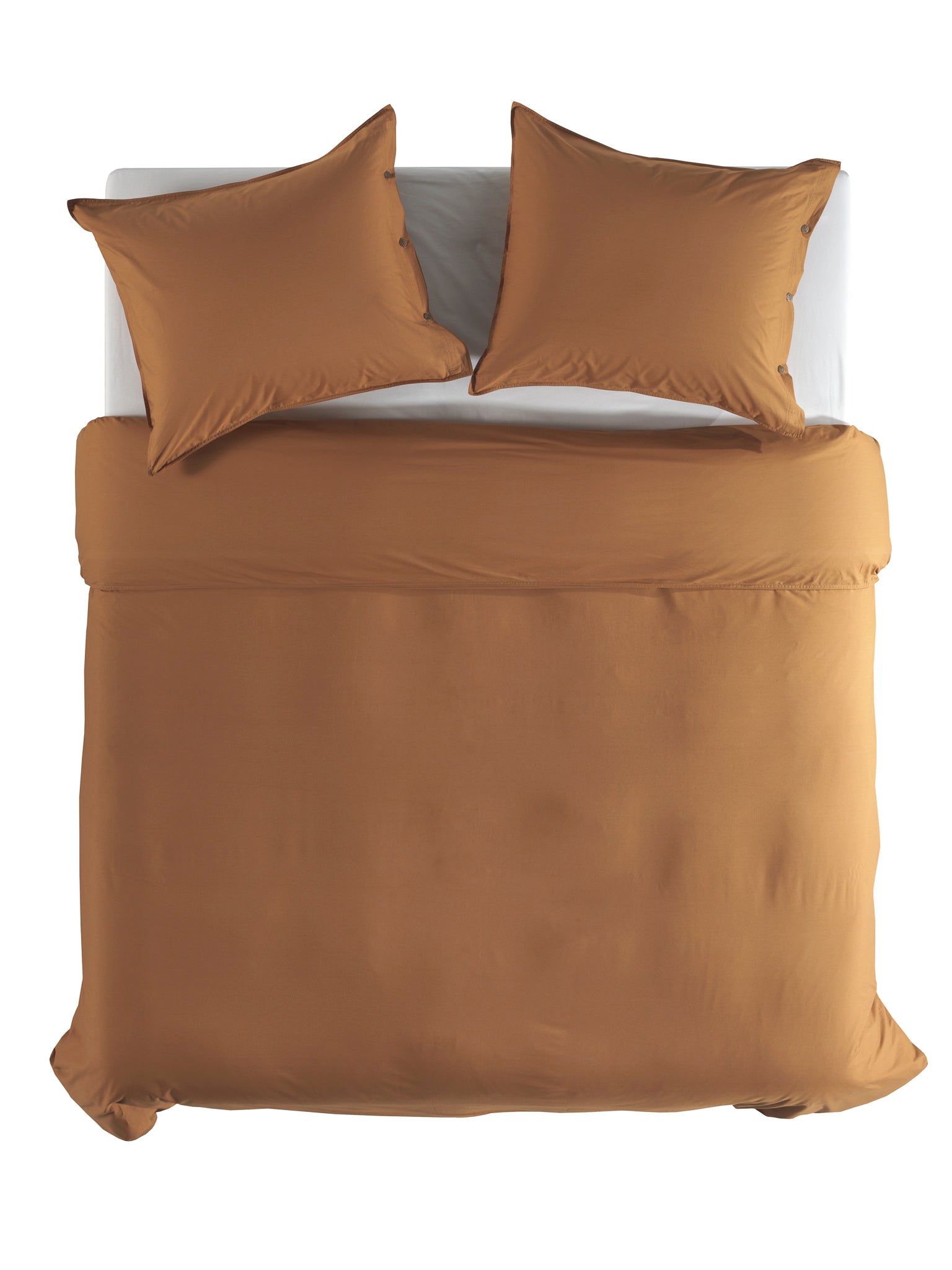 Dekbedovertrek Percale Cognac Brown - 100% Katoen-Perkal