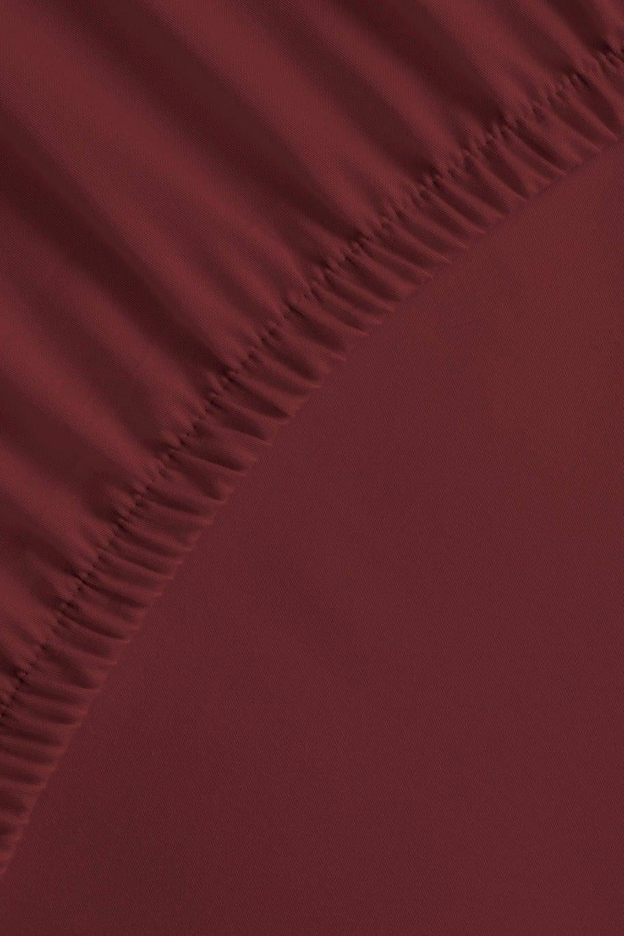 Hoeslaken Percale Spicy Red - 100% Katoen-Perkal