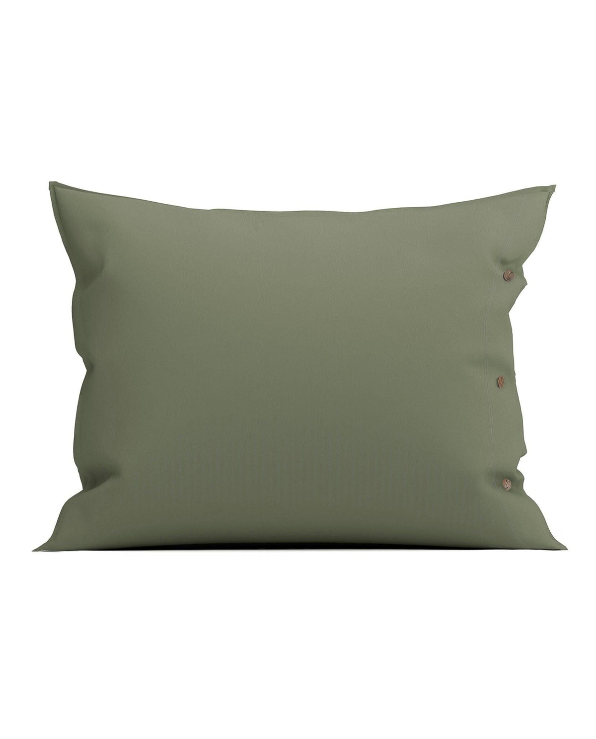 Kussensloop Percale Army Green - 100% Katoen-Perkal