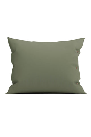 Kussensloop Percale Army Green - 100% Katoen-Perkal