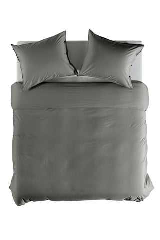 Dekbedovertrek Percale Steel Grey - 100% Katoen-Perkal